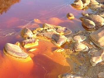 In the Rio Tinto river in Spain, crystals form naturally in the water. Now scientists understand this process. In the Rio Tinto river in Spain, crystals form naturally in the water. Now scientists understand this process.