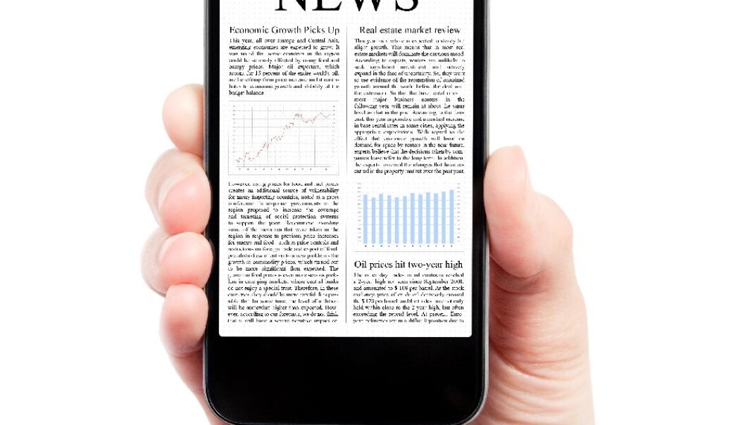 Researchers have studied how new media might survive online. The findings show cause for concern, and the situation may even have consequences for our democracy. (Photo: Colourbox) Researchers have studied how new media might survive online. The findings show cause for concern, and the situation may even have consequences for our democracy. (Photo: Colourbox)