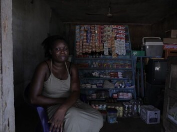 Some women start up small businesses in the hope that they support their families. Here "Esther" is in her little kiosk funded by an Italian NGO which helps repatriated African women. (Photo: Janus Metz) Some women start up small businesses in the hope that they support their families. Here "Esther" is in her little kiosk funded by an Italian NGO which helps repatriated African women. (Photo: Janus Metz)