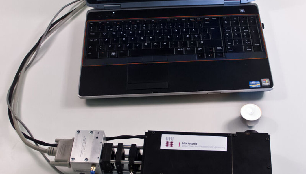 The infrared camera is smaller, cheaper and better than existing models. (Photo: DTU Fotonik) The infrared camera is smaller, cheaper and better than existing models. (Photo: DTU Fotonik)