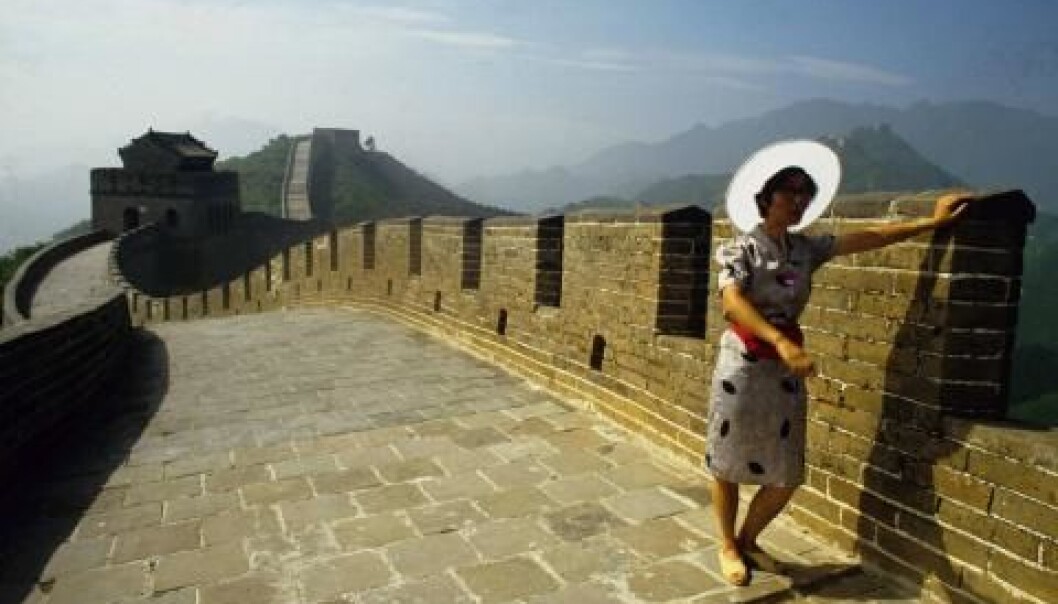 The Great Wall of China: a bulwark against democracy. New research shows that powerful states such as China have been good at resisting the Europeans – and thereby also the democratic ideals – out of the country. (Photo: Colourbox) The Great Wall of China: a bulwark against democracy. New research shows that powerful states such as China have been good at resisting the Europeans – and thereby also the democratic ideals – out of the country. (Photo: Colourbox)