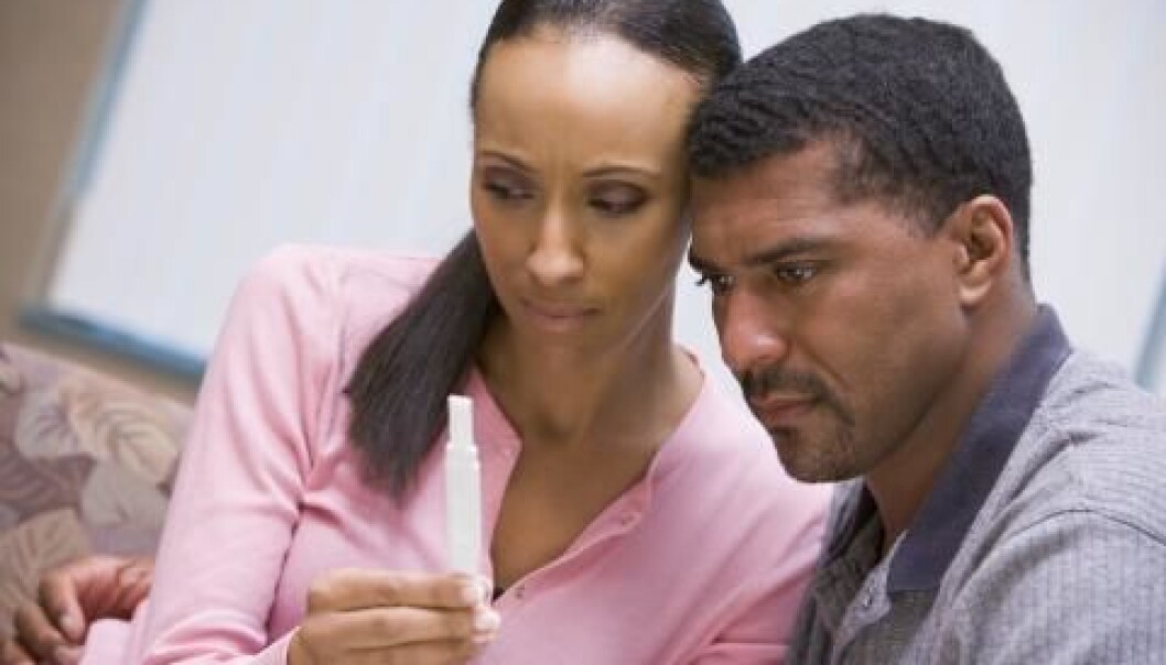 Negative results can be a heavy strain on couples struggling to have children. (Photo: Colourbox) Negative results can be a heavy strain on couples struggling to have children. (Photo: Colourbox)