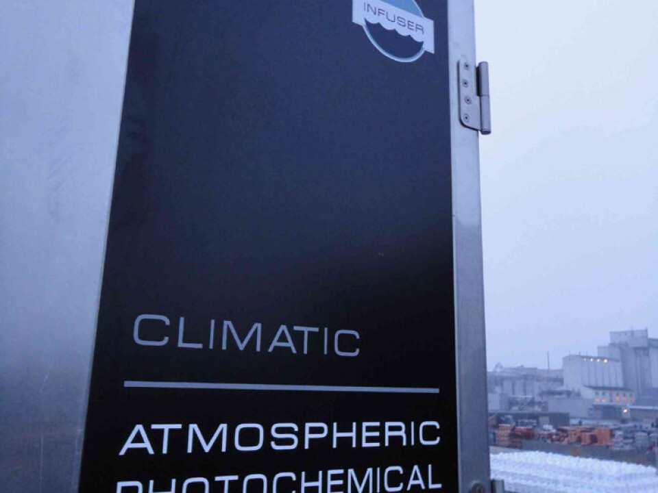 The first commercial model of the air purifier is now working at Jysk Miljørens in Aarhus. (Photo: Matthew Johnson)