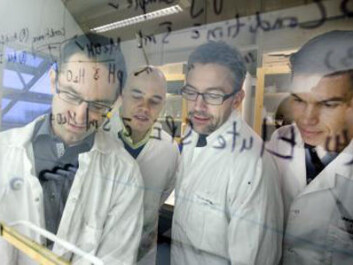 The Swedish research team. Pictured from left: Jerker Fick, Jonatan Klaminder, Tomas Brodin and Micael Jonsson, all from Umeå University. (Photo: Johan Gunséus) The Swedish research team. Pictured from left: Jerker Fick, Jonatan Klaminder, Tomas Brodin and Micael Jonsson, all from Umeå University. (Photo: Johan Gunséus)