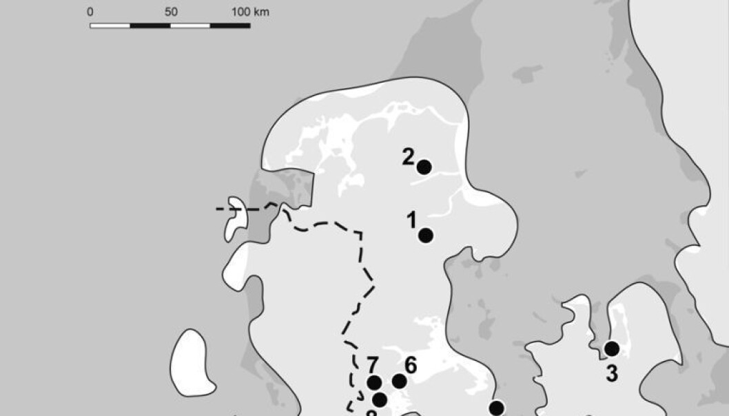 A reconstruction of what Denmark looked like many thousands of years ago during the Eemian interglacial period. A reconstruction of what Denmark looked like many thousands of years ago during the Eemian interglacial period.