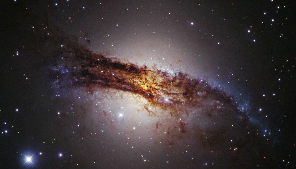 The Centaurus A, our nearest giant galaxy, located about 13 million light years from Earth in the Centaur constellation. (Source: ESO/IDA/Danish 1.5 m/R. Gendler, J.-E. Ovaldsen and S. Guisard)