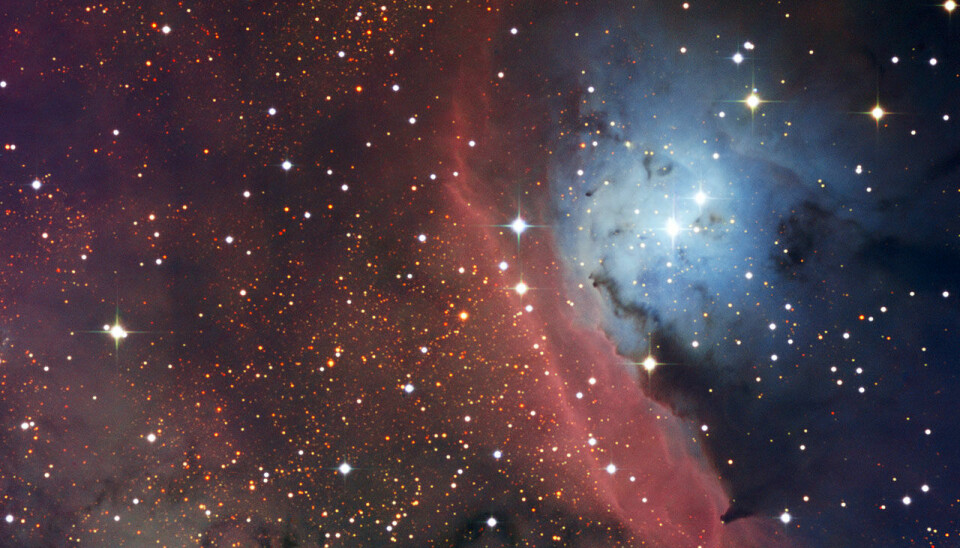 The NGC 6559 complex is located some 5,000 light years away from Earth and forms part of the Sagittarius constellation. (Source: ESO)