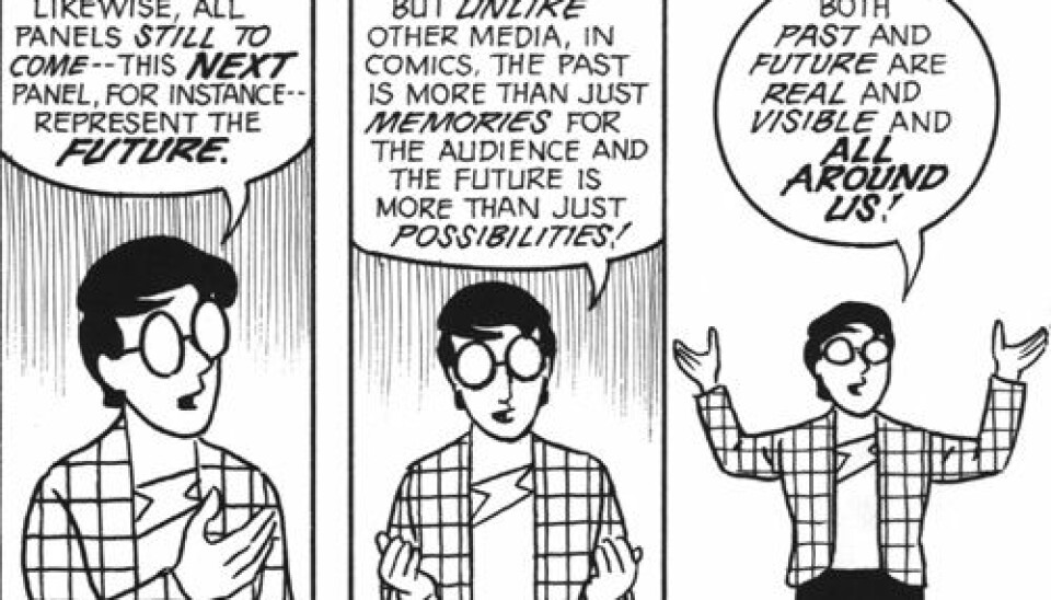 Not many scientists have tried using comics as a way of disseminating their research. The few who have tried have typically been comics researchers. But now two Danish researchers encourage scientists from other fields to also start presenting their scientific articles in a cartoon format. (Cartoon: Scott McCloud, 'Understanding Comics')