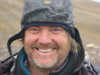 Jørn Hurum during one of his own marine lizard excavations on Svalbard, Norway. Jørn Hurum during one of his own marine lizard excavations on Svalbard, Norway.