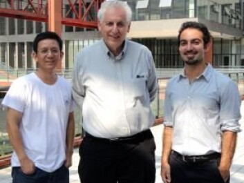 Xing-Gang Wu, Stan Brodsky and Matin Mojaza (pictured right) travel the world to present the advantages of their new method. Here they are photographed outside the University of Chongqing in China. (Photo: Yang Ma/Matin Mojaza) Xing-Gang Wu, Stan Brodsky and Matin Mojaza (pictured right) travel the world to present the advantages of their new method. Here they are photographed outside the University of Chongqing in China. (Photo: Yang Ma/Matin Mojaza)