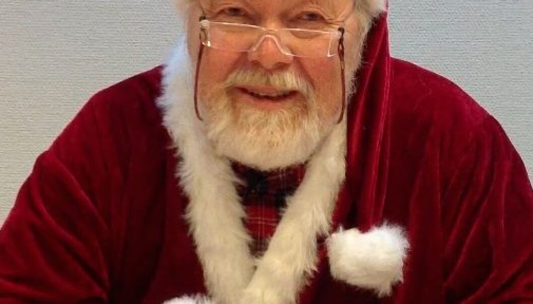 A friendly-looking, white-bearded professor at Glostrup Hospital in Denmark played the parts of Santa Claus and a doctor in the study. (Photo: Glostrup Hospital) A friendly-looking, white-bearded professor at Glostrup Hospital in Denmark played the parts of Santa Claus and a doctor in the study. (Photo: Glostrup Hospital)