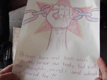 This drawing was made in an art therapy session by one of the political prisoners that Liv Gaborit interviewed in the Philippine Davao City Jail. (Photo: Liv Gaborit) This drawing was made in an art therapy session by one of the political prisoners that Liv Gaborit interviewed in the Philippine Davao City Jail. (Photo: Liv Gaborit)