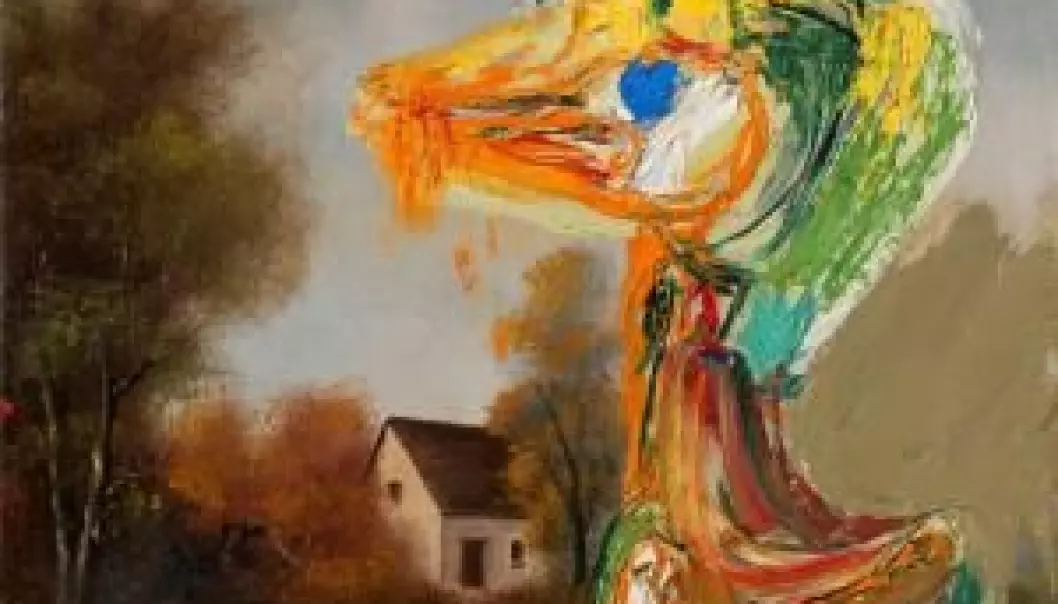 ‘The disquieting duckling’ is one example of Asger Jorn’s reworkings of old art, giving it a new critical meaning. (Photo: Museum Jorn/National Museum of Denmark)