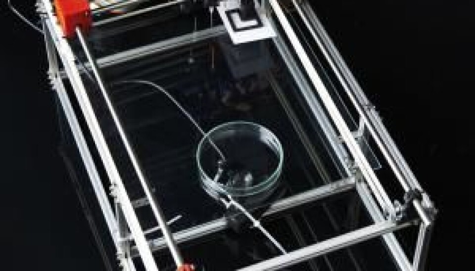 The EVOBOT is still being developed. This picture shows an early version of the robot (Photo: Westersø)