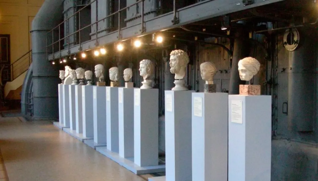 Classical Roman busts are exhibited in a former power plant at Rome’s Musei Capitiolini Centrale Montemartini. (Photo: MM, Wikimedia Commons)