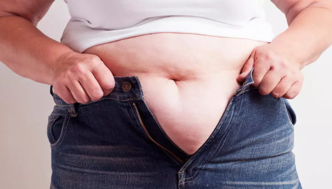 Some people become obese because they have more of an appetite than others. Some people put on surplus weight on their belly and others on their backside. Both a healthy appetite and fat distribution seem to be conditional on the genes. (Photo: Colourbox)