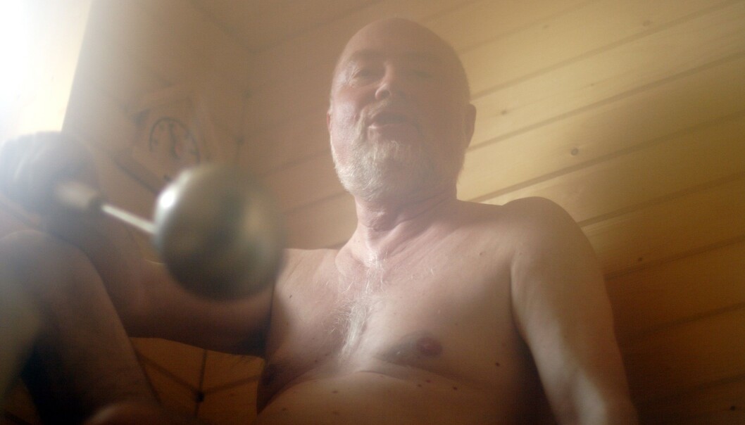 Saunas benefit the health of middle-aged men. Finnish saunas are hot and dry, but it’s a popular practice to pour water over the oven and energise the air with steam. (Photo: Colourbox) Saunas benefit the health of middle-aged men. Finnish saunas are hot and dry, but it’s a popular practice to pour water over the oven and energise the air with steam. (Photo: Colourbox)