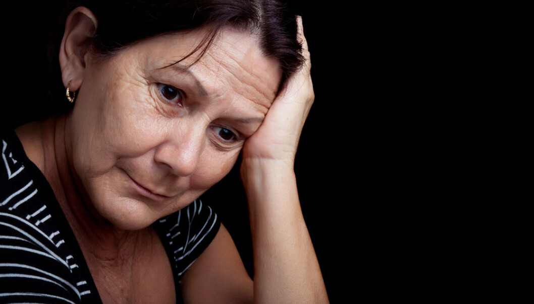 If you take painkillers more than 10 times a month due to headaches you risk making your pain even worse. (Photo: <a href="http://www.shutterstock.com/da/pic-98646464/stock-photo-portrait-of-a-very-sad-and-depressed-older-woman-suffering-from-stress-or-a-strong-headache.html?src=csl_recent_image-1&ws=11" target="_blank">Shutterstock</a>) If you take painkillers more than 10 times a month due to headaches you risk making your pain even worse. (Photo: <a href="http://www.shutterstock.com/da/pic-98646464/stock-photo-portrait-of-a-very-sad-and-depressed-older-woman-suffering-from-stress-or-a-strong-headache.html?src=csl_recent_image-1&ws=11" target="_blank">Shutterstock</a>)