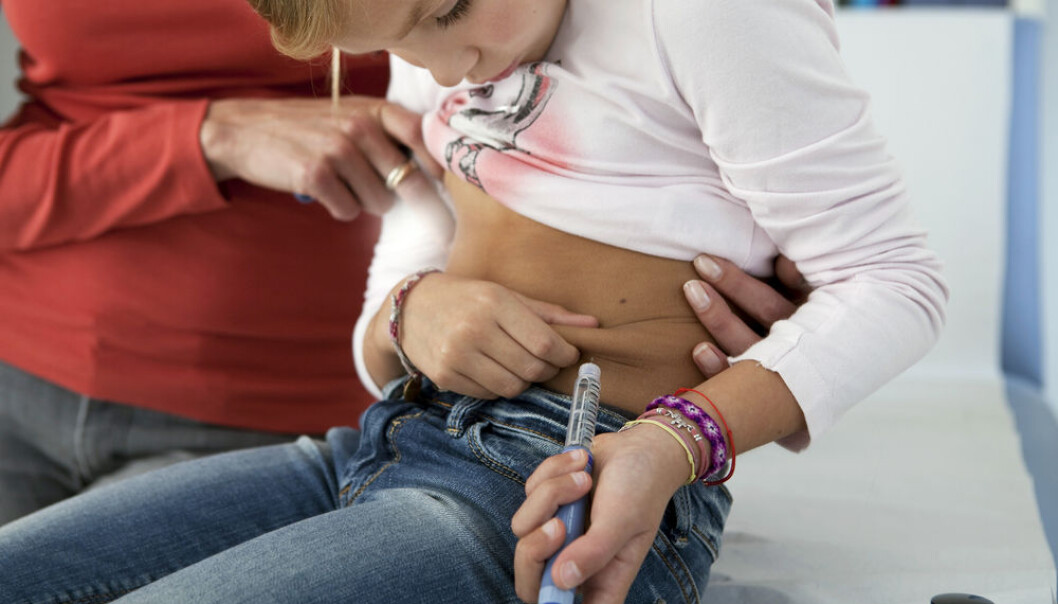 A new study links obesity in the early stages of pregnancy with an increased risk of type 1 diabetes in children. (photo: <a href="http://www.shutterstock.com/pic-174168107/stock-photo-treating-diabetes-in-a-child.html" target="_blank">Shutterstock</a>). A new study links obesity in the early stages of pregnancy with an increased risk of type 1 diabetes in children. (photo: <a href="http://www.shutterstock.com/pic-174168107/stock-photo-treating-diabetes-in-a-child.html" target="_blank">Shutterstock</a>).