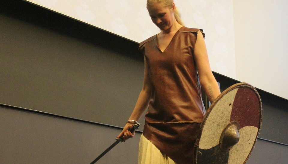 A suggestion of how the famous female Viking fighters might have looked.