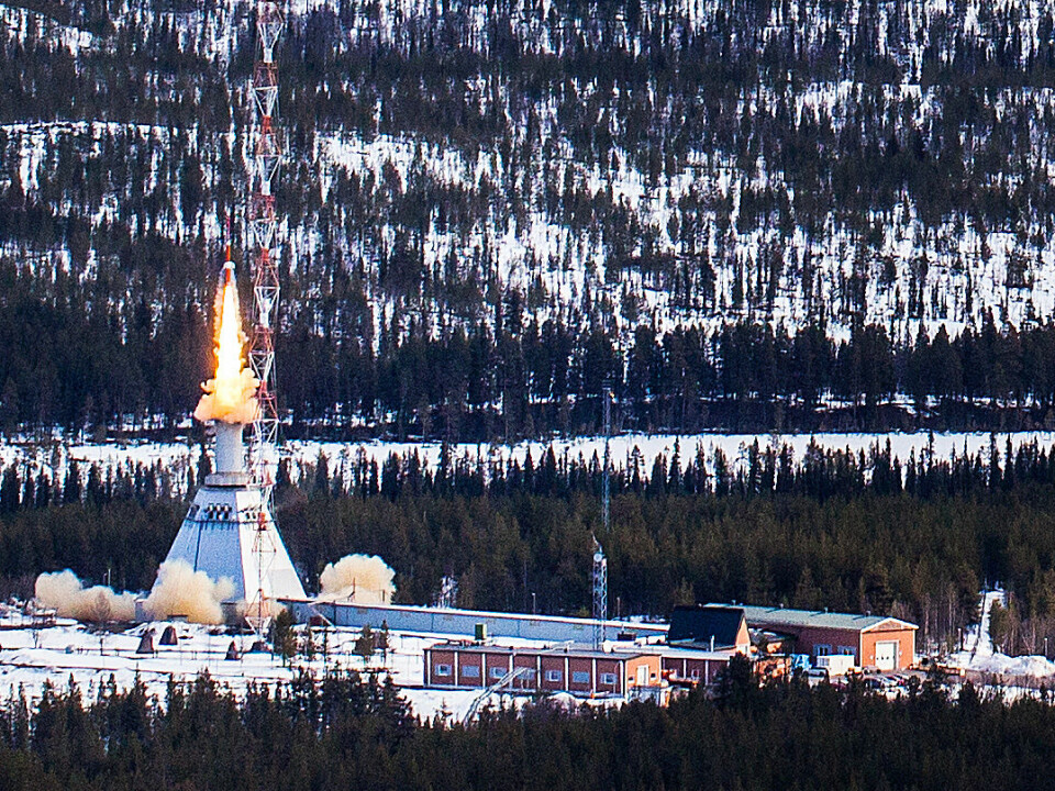 The rocket launches from Sweden. (Photo: Jesper Rais)