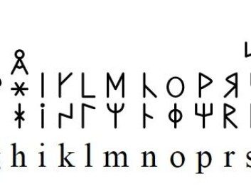 The runes of Älvdalen -- dalrunerne -- are reminiscent of those used on runes stones in Denmark but there are a number of differences. Dalrunerne developed over time, influenced partially by the Latin alphabet. Here are the runes as they looked in the period leading up to the 20th century. (Illustration: Tasnu Arakun/Wikimedia Commons) The runes of Älvdalen -- dalrunerne -- are reminiscent of those used on runes stones in Denmark but there are a number of differences. Dalrunerne developed over time, influenced partially by the Latin alphabet. Here are the runes as they looked in the period leading up to the 20th century. (Illustration: Tasnu Arakun/Wikimedia Commons)