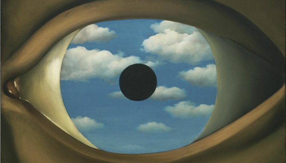 René Magritte: The False Mirror (1928).