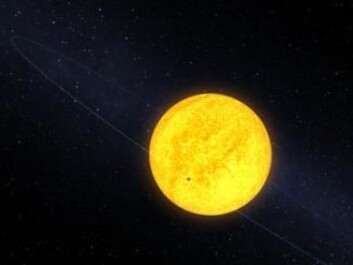 Planets orbiting stars. When a planet crosses in front of its star, there is a small change in the light it emits. If this happens repeatedly with the same duration, scientists can be sure that they are seeing a planet. (Illustration: The University of Copenhagen) Planets orbiting stars. When a planet crosses in front of its star, there is a small change in the light it emits. If this happens repeatedly with the same duration, scientists can be sure that they are seeing a planet. (Illustration: The University of Copenhagen)