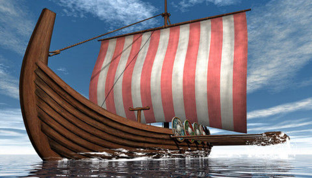 Viking raids between 800 and 1000 CE funded the Danish crown in its infancy--expanding and consolidating its political power in the region. (Photo: <a href="https://www.colourbox.com/image/drakkar-or-viking-ship-floating-on-the-ocean-3d-render-image-12291264" target="_blank">Colourbox</a>) Viking raids between 800 and 1000 CE funded the Danish crown in its infancy--expanding and consolidating its political power in the region. (Photo: <a href="https://www.colourbox.com/image/drakkar-or-viking-ship-floating-on-the-ocean-3d-render-image-12291264" target="_blank">Colourbox</a>)