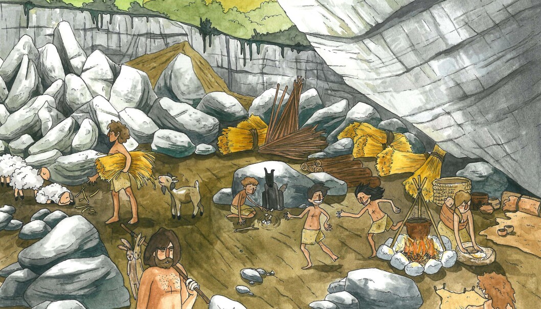 Farming came to Europe from the Near East. Now scientists confirm that these newcomers also made it to Spain, bringing farming knowledge, and marking the origin of the Basque people. (Illustration: María de la Fuente). Farming came to Europe from the Near East. Now scientists confirm that these newcomers also made it to Spain, bringing farming knowledge, and marking the origin of the Basque people. (Illustration: María de la Fuente).