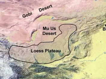 The Chinese Loess Plateau is just to the south of the Mu Us desert, west of Beijing. This massive area of dust was built up over the last 3.6 million years and formed sediments that now cover an area the size of France. (Photo: Paul Kapp, University of Arizona, USA)