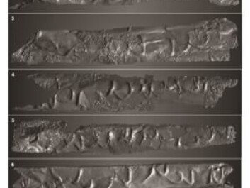 How the spell would look if we could physically unroll the silver scroll. (Photo: Rubina Raja) How the spell would look if we could physically unroll the silver scroll. (Photo: Rubina Raja)