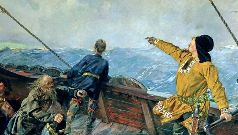 Leif Erikson discovers America. (Photo: Christian Krogh/Wikimedia Commons)