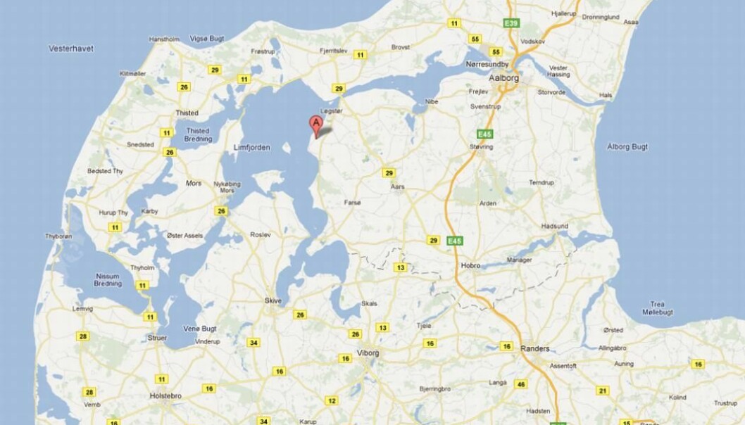 The burial site is very close to the Limfjord, which cuts through northern Jutland and was an important trade route. When Harald Bluetooth took the area with force, he drove out all the local people. The people buried here must have had good relations with Harald Bluetooth as they were allowed to stay. (Photo: Google Maps)