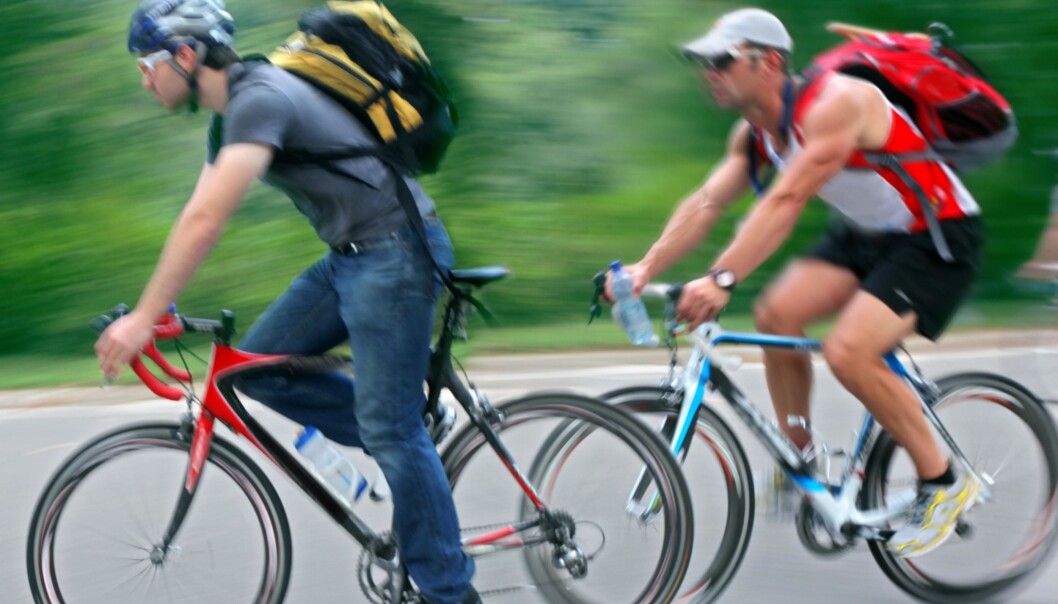 It was previously thought that the kidneys were to blame for the muscles becoming acidotic during vigorous exercise like sprinting on a bicycle. But this has now been shown to be incorrect. (Photo: Colourbox) It was previously thought that the kidneys were to blame for the muscles becoming acidotic during vigorous exercise like sprinting on a bicycle. But this has now been shown to be incorrect. (Photo: Colourbox)