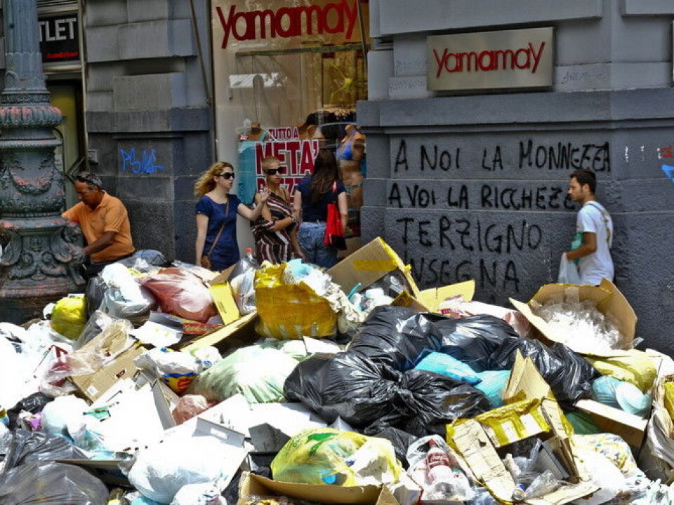 Some countries are unhappy with basic services, such as garbage collection. (Photo: EPA/Cesare Abbate)