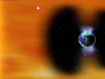 Solar storms can damage the ozone layer, which protects us from harmful ultraviolet radiation from the Sun. Without it, the Earth would be exposed to dangerous levels of cancer-causing UV-radiation. (Photo: <a href=http://www.shutterstock.com/da/pic-371170769/stock-photo-planet-earth-s-magnetic-field-against-sun-s-solar-wind-and-aurora-elements-of-this-image-furnished.html target="blank_">Shutterstock</a>) Solar storms can damage the ozone layer, which protects us from harmful ultraviolet radiation from the Sun. Without it, the Earth would be exposed to dangerous levels of cancer-causing UV-radiation. (Photo: <a href=http://www.shutterstock.com/da/pic-371170769/stock-photo-planet-earth-s-magnetic-field-against-sun-s-solar-wind-and-aurora-elements-of-this-image-furnished.html target="blank_">Shutterstock</a>)