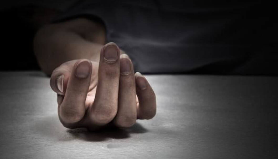 Danish scientists recommend a national archive of DNA, collected when you die. But how could this be done and is it ethical? (Photo: <a href=http://www.shutterstock.com/pic-393515959/stock-photo-dead-person-focus-at-the-hand.html target="_blank">Shutterstock</a>) Danish scientists recommend a national archive of DNA, collected when you die. But how could this be done and is it ethical? (Photo: <a href=http://www.shutterstock.com/pic-393515959/stock-photo-dead-person-focus-at-the-hand.html target="_blank">Shutterstock</a>)