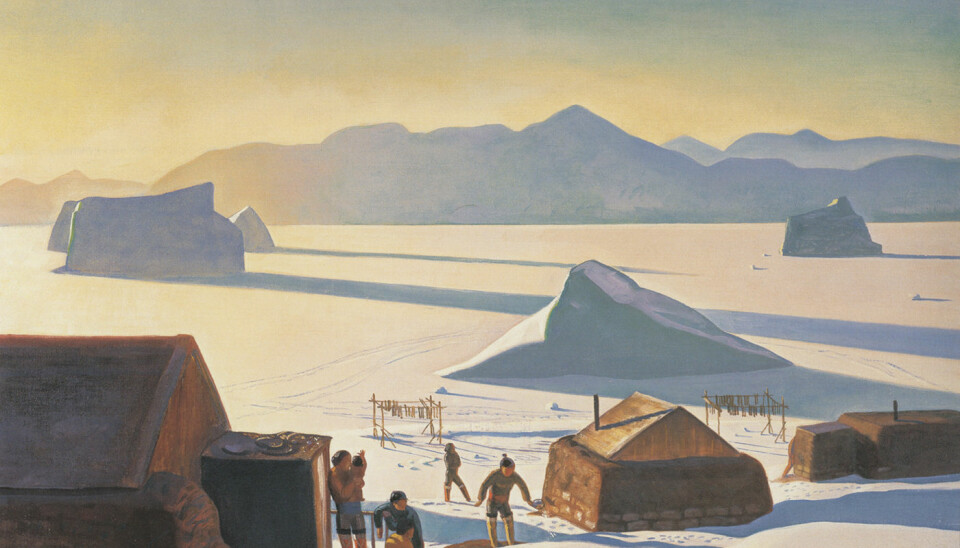 Kent’s paintings and photos depict people and daily life in Greenland in the thirties (Photo: Plattsburgh State Art Museum, SUNY Plattsburgh, USA, Rockwell Kent Collection, Bequest of Sally Kent Gorton. All Rights Reserved.)