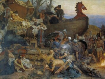 The Polish painter Henryk Siemiradzki painted the burial ritual of eastward voyaging Vikings according to the description by Ibn Fadlān. (Photo: Wikimedia Creative Commons) The Polish painter Henryk Siemiradzki painted the burial ritual of eastward voyaging Vikings according to the description by Ibn Fadlān. (Photo: Wikimedia Creative Commons)