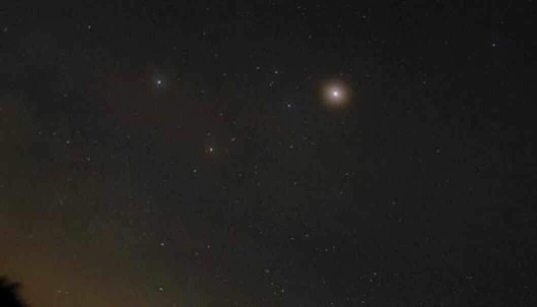 You may still catch a glimpse of Saturn and Mars in the night sky throughout July. Mars shines the brightest, and Saturn is to the left. Photo taken in May, 2016. (Photo: Alex Huestick) You may still catch a glimpse of Saturn and Mars in the night sky throughout July. Mars shines the brightest, and Saturn is to the left. Photo taken in May, 2016. (Photo: Alex Huestick)