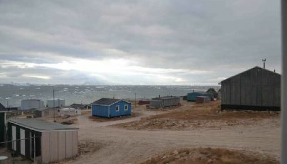 The two water tanks in the left of the image supply the town with water during the first months of winter (Photo: Kåre Hendriksen)