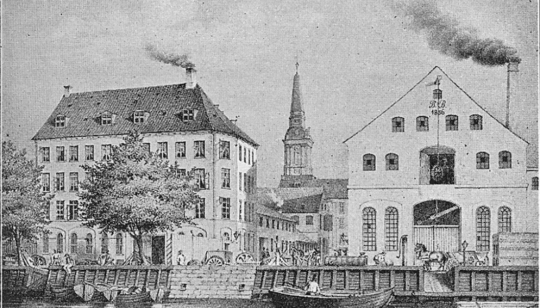 Copenhagen industry in the mid 1800s. A new study finds that even small increases in atmospheric carbon dioxide in the early days of industrialisation had a measurable impact on Earth’s climate (Photo: Wikipedia)