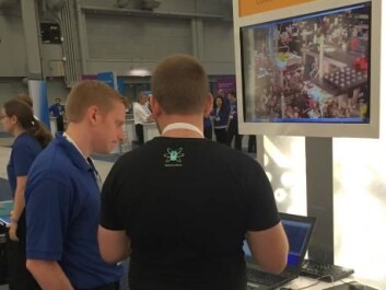 The game was demoed at the NIWeek IT conference in Texas, USA. (Photo: Jacob Sherson) The game was demoed at the NIWeek IT conference in Texas, USA. (Photo: Jacob Sherson)