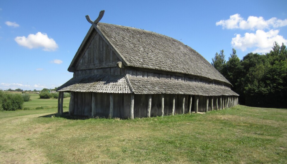 A reconstruction of a Trelleborg longhouse in Zealand, Denmark. The buildings discovered during the new dig are believed to have been built in the same Trelleborg style. (Photo: Shutterstock)