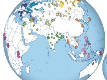 The map shows where the 370 genomes came from that Metspalu and colleagues have analysed for their new study. (Illustration: Pagani et al. 2016) The map shows where the 370 genomes came from that Metspalu and colleagues have analysed for their new study. (Illustration: Pagani et al. 2016)