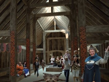 Should the Viking hall interior be painted white to meet Viking standards? (Photo: Sagnlandet Lejre) Should the Viking hall interior be painted white to meet Viking standards? (Photo: Sagnlandet Lejre)