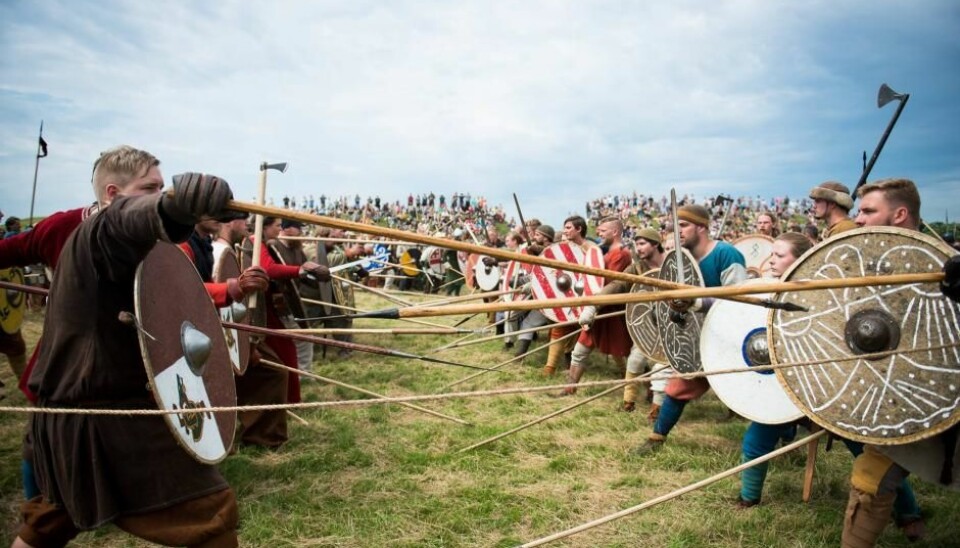 New experiments have broadened archaeologists’ views on Viking battle technique (Photo: Johan Nyborg Andreassen)