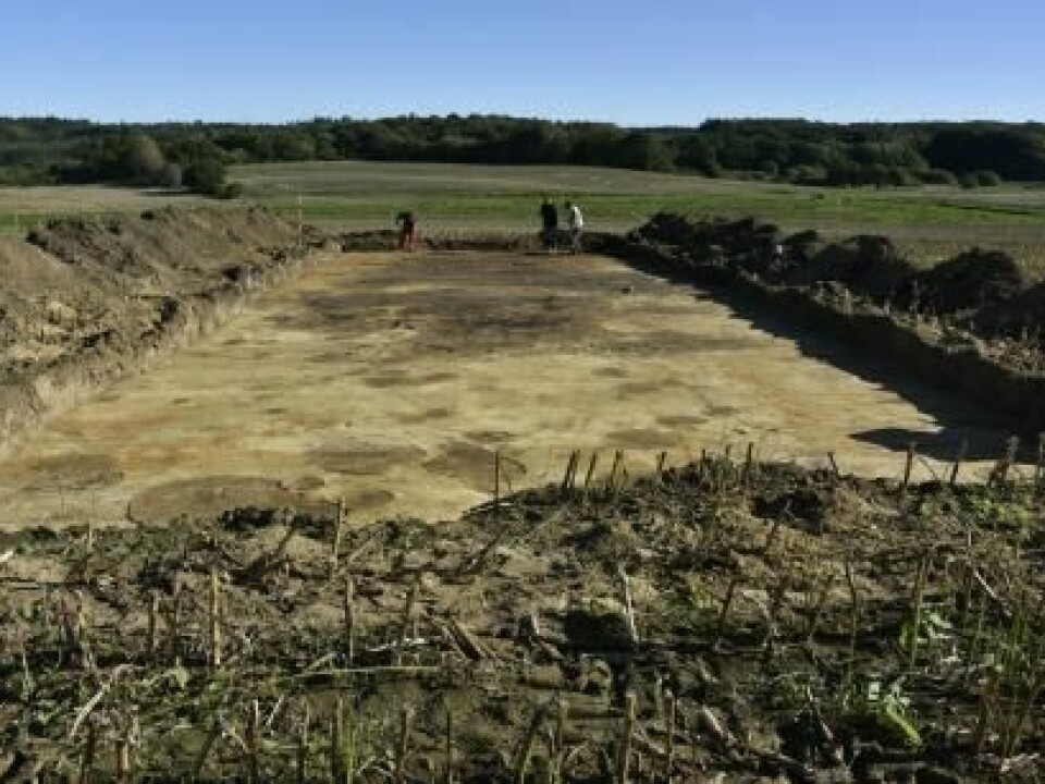 A devastating fire almost 2,000 years ago destroyed this Iron Age home near Viborg in West Denmark. (Photo: Ida Westh Hansen, Museum Viborg).