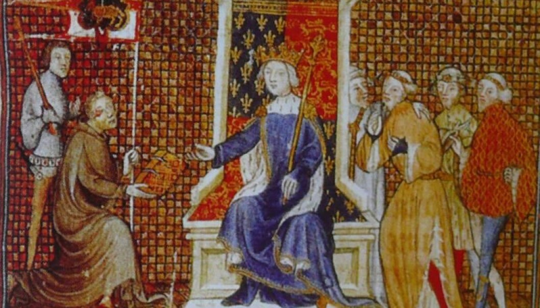Philippe de Mézières kneels for Richard II of England. He was a royal advisor, a type of medieval spin-doctor. (Photo: Wkikimedia) Philippe de Mézières kneels for Richard II of England. He was a royal advisor, a type of medieval spin-doctor. (Photo: Wkikimedia)